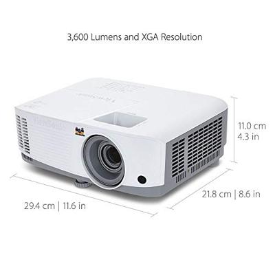 Viewsonic PA503X DLP-projector (XGA, 3.600 ANSI lumen, HDMI, 2 watt luidspreker, 1,1x optische zoom) wit-grijs