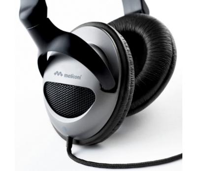 Meliconi 497305 BA stereo-hoofdtelefoon met kabel zwart
