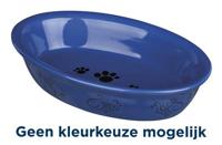 TRIXIE VOERBAK / WATERBAK OVAAL POOT- / VISMOTIEF KERAMIEK ASSORTI 15X10 CM 200 ML 4 ST - thumbnail