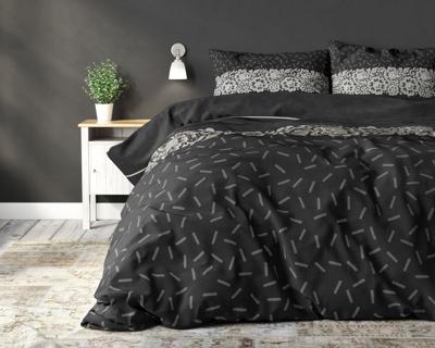 RoyalTextile - Dervio Dekbedovertrek Katoen - Antraciet - 200 x 220