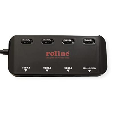 ROLINE USB 3.2 Gen 1 hub, triple, type C aansluitkabel ROLINE USB 3.2 Gen 1 hub, triple, type C aansluitkabel