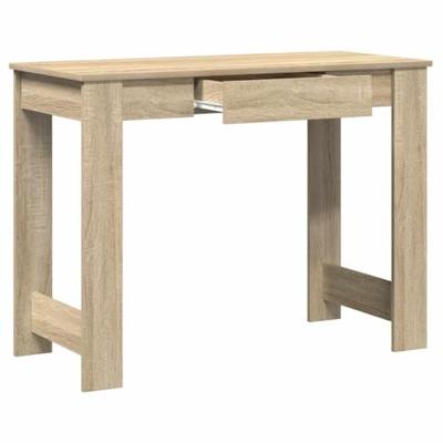 Bureau 100x45x75 cm bewerkt hout sonoma eikenkleurig
