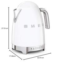 Smeg KLF04WHEU Jaren 50 variabele waterkoker, wit - thumbnail