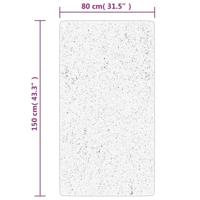 VidaXL Vloerkleed pamplona shaggy hoogpolig modern 80x150 cm crème - thumbnail