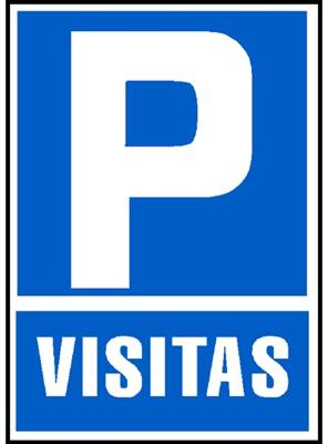 Bord Archivo 2000 "PARKING VISITAS" PVC 210 x 297 mm