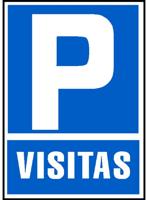 Bord Archivo 2000 "PARKING VISITAS" PVC 210 x 297 mm - thumbnail
