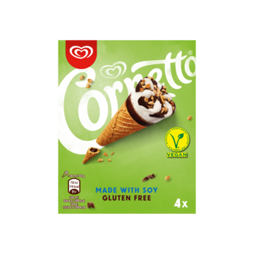Ola IJs Cornetto Vegan 4 stuks 4 x 90ml bij Jumbo