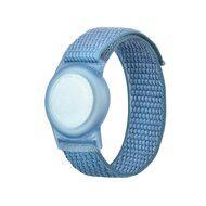 AirTag nylon loop bandje - S/M - Blauw - Geschikt voor kinderen - thumbnail