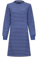 Blauw gestreept badstof nachthemd - thumbnail