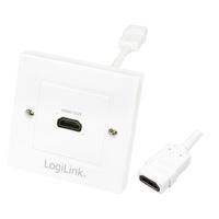 LogiLink AH0014 HDMI Adapter [1x HDMI-bus - 1x HDMI-bus] Wit - thumbnail