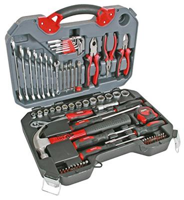 Perel gereedschapskoffer, set van 78 stuks, grijs