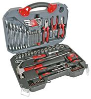 Perel gereedschapskoffer, set van 78 stuks, grijs - thumbnail