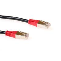 ACT Zwarte 1 meter LSZH F/UTP CAT5E patchkabel cross met RJ45 connectoren - thumbnail