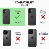 Qialino iPhone 16 hoesje - Leren bookcase - Bruin - thumbnail