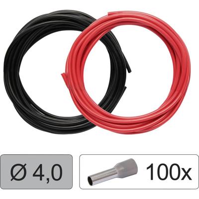 Quadrios 25CW130 Enkele ader LiFY 4.0 mm² Rood, Zwart 1 set(s)