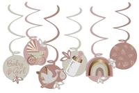 Hangdecoratie Blooming Baby Girl (6st) - thumbnail