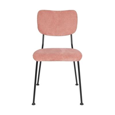 Zuiver Eetkamerstoel 'Benson' Rib, kleur Roze Zuiver Eetkamerstoel 'Benson' Rib, kleur Roze