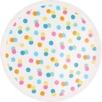 Bordenset confetti 4-delig Ø22,5cm - thumbnail