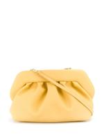 Themoirè pleated faux-leather clutch bag - Yellow - thumbnail