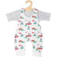 Heless Poppen romper pinguin met t-shirt, 28-35 cm - thumbnail