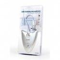 USB desktop microfoon met ingebouwde geluidskaart