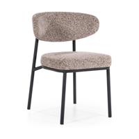 By-Boo Eetkamerstoel 'Jari' kleur Taupe - thumbnail