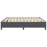 Boxspring bed Donkergrijs 200 x 200 cm Katoenen stof - thumbnail