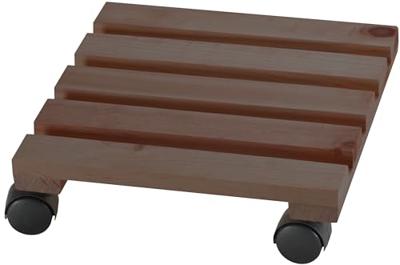 Plantentrolley economy vierkant donker gebeitst