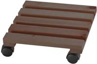 Plantentrolley economy vierkant donker gebeitst - thumbnail