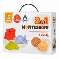 Tullo Zintuiglijke bolvoertuigen - Montessori educatieve set 5 stuks. - thumbnail