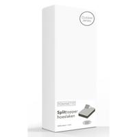 Luxe Double Jersey Splittopper Hoeslaken - Wit - thumbnail