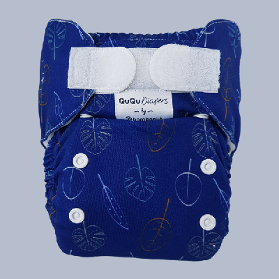 Bamboolik QuQu Pocketluier Stay-Dry - 4 prints - Deep Ocean Blue Bamboolik QuQu Pocketluier Stay-Dry - 4 prints - Deep Ocean Blue