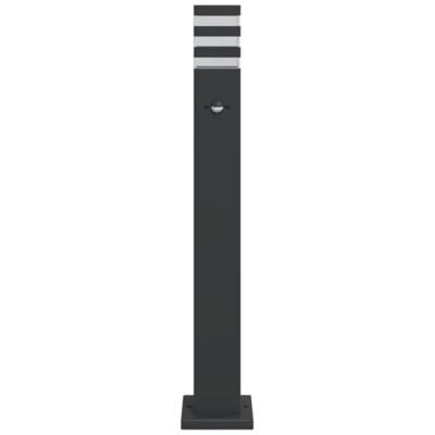 VidaXL Vloerlamp voor buiten met sensor 80 cm aluminium zwart VidaXL Vloerlamp voor buiten met sensor 80 cm aluminium zwart