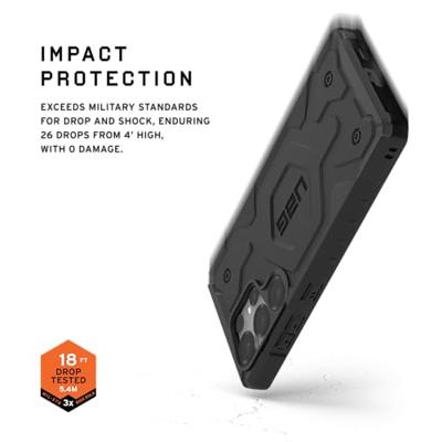 Urban Armor Gear Pathfinder Outdoor telefoonhoes Samsung Galaxy S25 Ultra Zwart Inductieve lading, Stootbestendig - thumbnail
