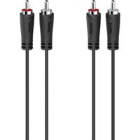 Hama AUDIOKABEL, 2 CINCH-STEKKERS - 2 CINCH-STEKKERS, 1,5 M Audio kabel Zwart - thumbnail