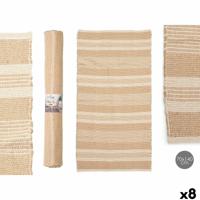 Tapijt Gift Decor Wit Bruin 70 x 140 cm (8 Stuks) - thumbnail