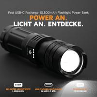 Xtorm - Oplaadbare Zaklamp Powerbank 10.500 mAh - thumbnail