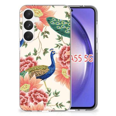 TPU Hoesje voor Samsung Galaxy A55 Pink Peacock