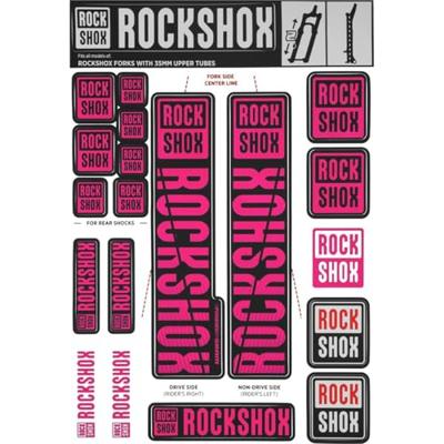 ROCKSHOX decor set decal set magneta