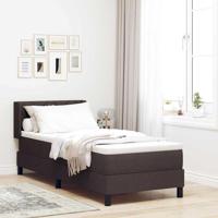 Boxspringbed met matras met matras Donkerbruin 80 x 200 cm - thumbnail