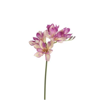 Freesia Kunsttak 53cm Paars/Creme