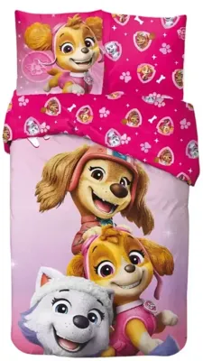 PAW Patrol Dekbedovertrek roze pups 140 x 200 cm - 65 x 65 cm PAW Patrol Dekbedovertrek roze pups 140 x 200 cm - 65 x 65 cm