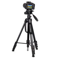 MOJOGEAR 179cm 3-in-1 camera & telefoon statief: driepoot, monopod & horizontale arm - thumbnail