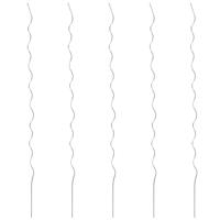 VidaXL Plantenstok spiraal 110 cm gegalvaniseerd staal 5 st - thumbnail