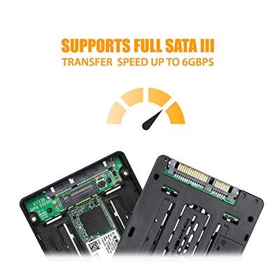 EZConvert MB703M2P-B M.2 SATA SSD op 2.5 inch SATA 6 Gbps converter adapter, zwart