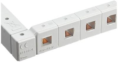 Hager KCF663L Faserail Bruin, Blauw 4-polig 1 stuk(s)