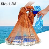 Amerikaanse gemakkelijk gooien gegoten netto visserij Mesh Fishing Tackle 1.2 m koordmateriaal voor banden dankzij - thumbnail