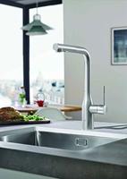 GROHE essence new Keukenkraan - hoog - uittrekbare l uitloop - 2 straalsoorten - supersteel geborsteld 30270dc0 - thumbnail