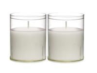 Bolsius Geurkaarsen Transparant Wax Wit 2 Stuks - thumbnail
