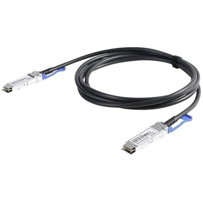 DIGITUS Universele DAC Kabel - QSFP28-100 Gbit/s - Netwerkkabel - Direct Attach Cable - Direct Attach Copper - compatibel met SFF-8665 - AWG30-1m - Zwart